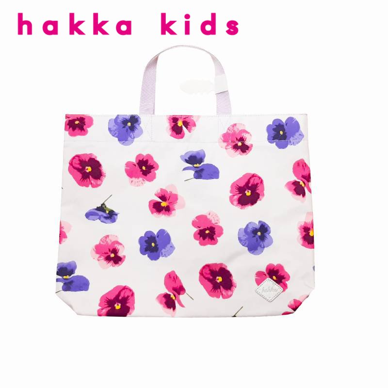 hakka kids「MIXスミレプリント レッスンバッグ」F メール便送料198円対応可の画像