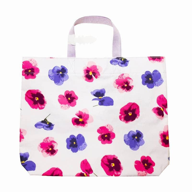 hakka kids「MIXスミレプリント レッスンバッグ」F メール便送料198円対応可の画像