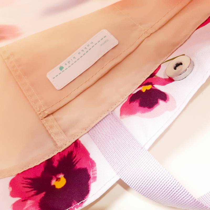 hakka kids「MIXスミレプリント レッスンバッグ」F メール便送料198円対応可の画像