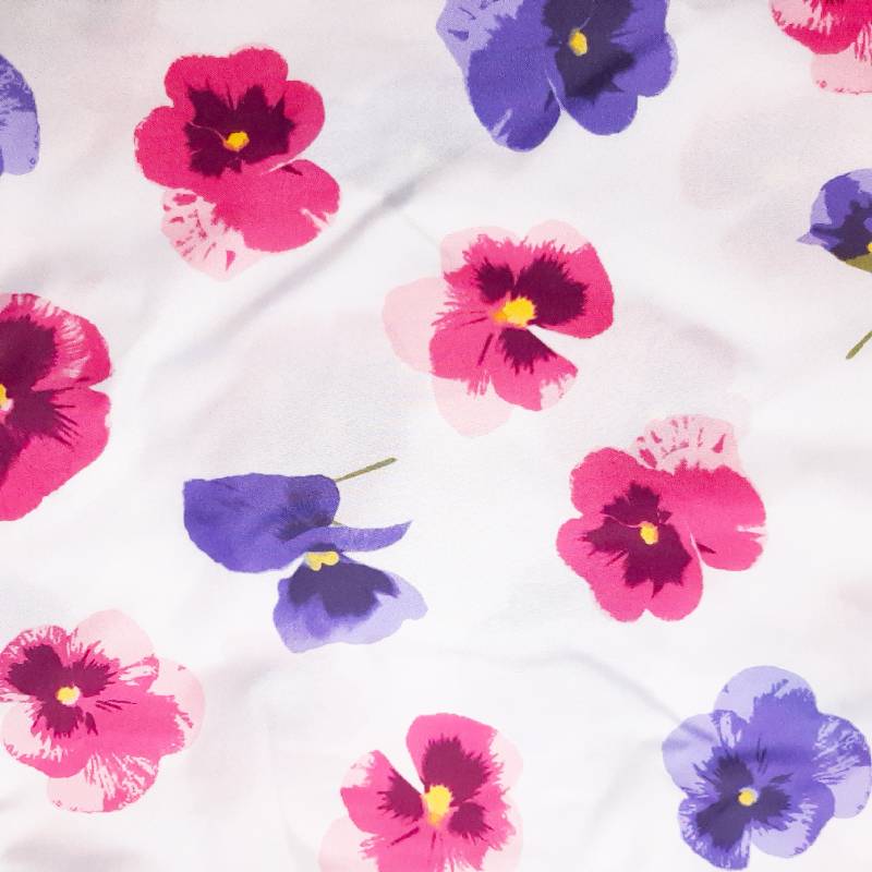 hakka kids「MIXスミレプリント 巾着バッグ」F メール便送料198円対応可の画像