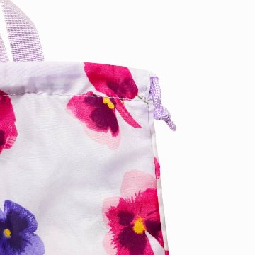 hakka kids「MIXスミレプリント 巾着バッグ」F メール便送料198円対応可の画像