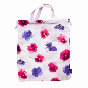 hakka kids「MIXスミレプリント 巾着バッグ」F メール便送料198円対応可の画像