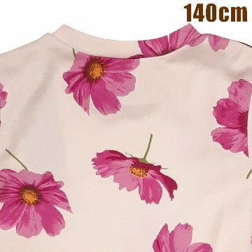 SALE hakkakids コスモスプリント Aライン ミニ裏毛 トレーナー 90 100 110 120 130 140 の画像