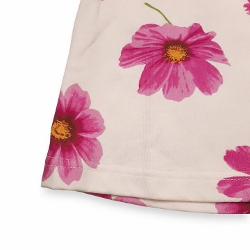 SALE hakkakids コスモスプリント Aライン ミニ裏毛 トレーナー 90 100 110 120 130 140 の画像