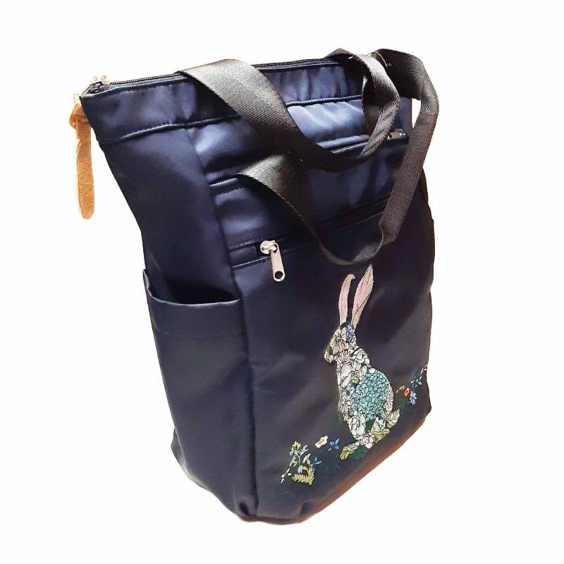 SUPER HAKKA glanta 「かくれんぼうさぎ刺繍２WAYリュックトート」Fの画像