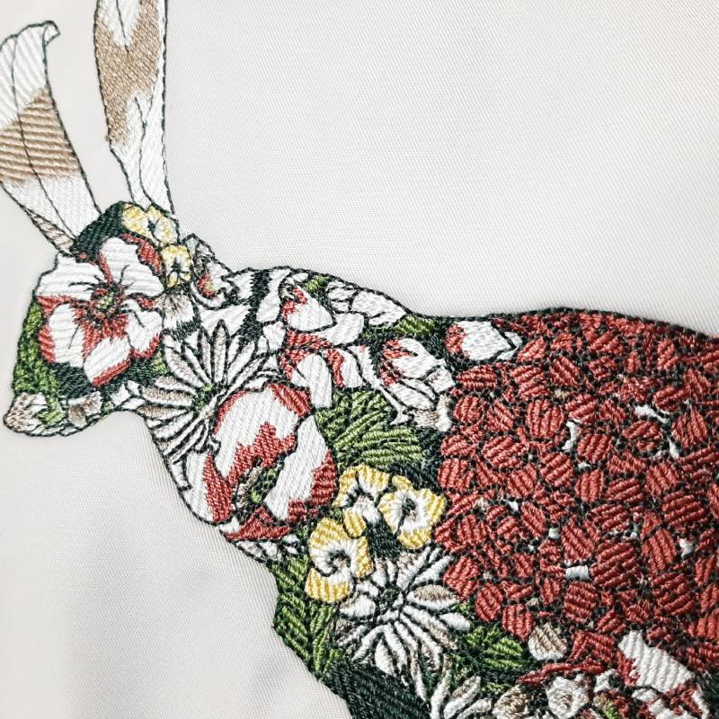 SUPER HAKKA glanta 「かくれんぼうさぎ刺繍２WAYリュックトート」Fの画像