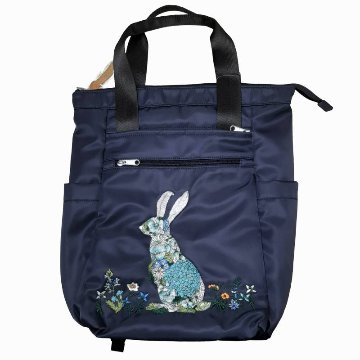 SUPER HAKKA glanta 「かくれんぼうさぎ刺繍２WAYリュックトート」Fの画像