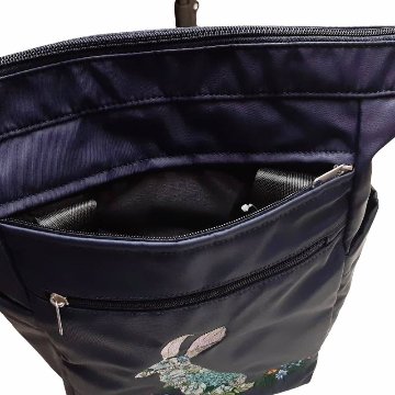 SUPER HAKKA glanta 「かくれんぼうさぎ刺繍２WAYリュックトート」Fの画像