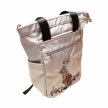 SUPER HAKKA glanta 「かくれんぼうさぎ刺繍２WAYリュックトート」Fの画像