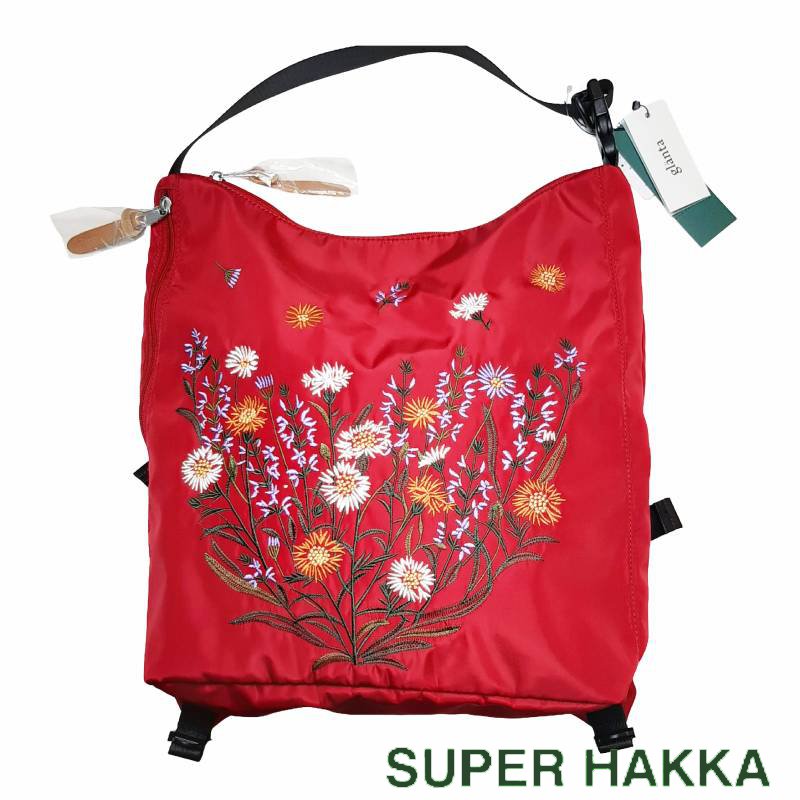 SUPER HAKKA glanta 「マーガレットライズ刺繍２WAYソフトリュック」Fの画像