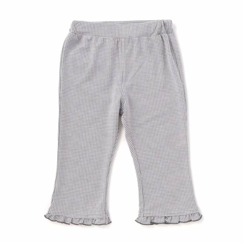 SLAP SLIP(スラップスリップ) 「裾フリル7分丈デニムニットレギンス」(80-120cm) 【メール便送料198円対応】の画像