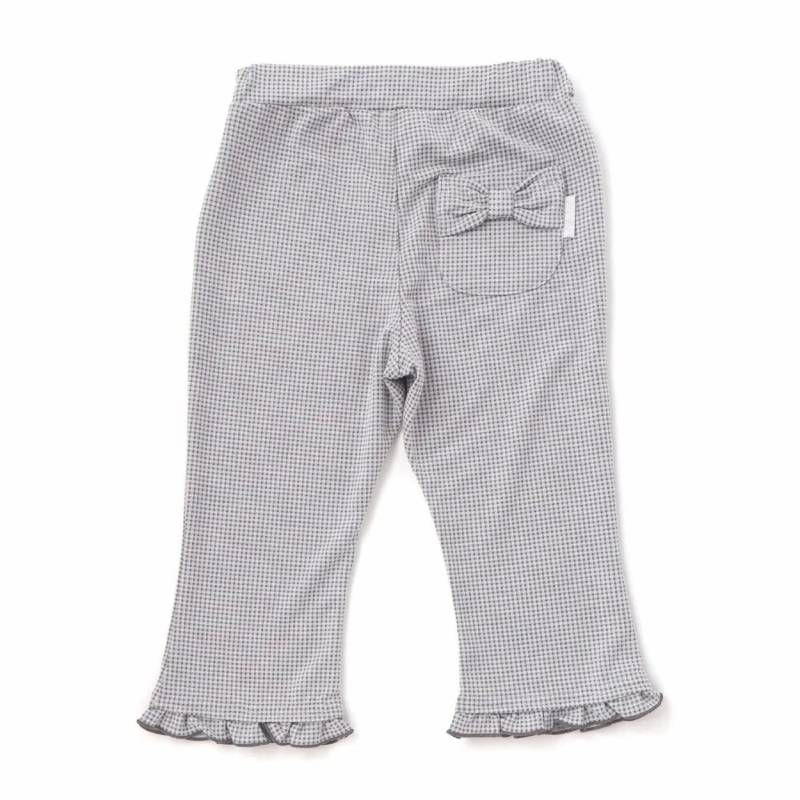 SLAP SLIP(スラップスリップ) 「裾フリル7分丈デニムニットレギンス」(80-120cm) 【メール便送料198円対応】の画像