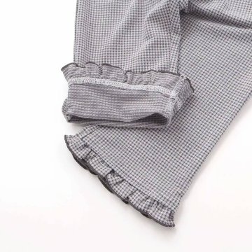 SLAP SLIP(スラップスリップ) 「裾フリル7分丈デニムニットレギンス」(80-120cm) 【メール便送料198円対応】の画像