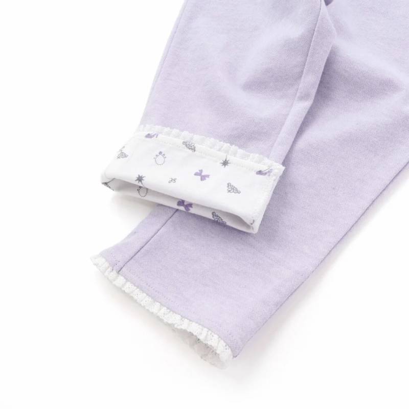 SLAP SLIP(スラップスリップ) 「折り返し裾7分丈ストレッチパンツ」(80-120cm) 【メール便送料198円対応】の画像