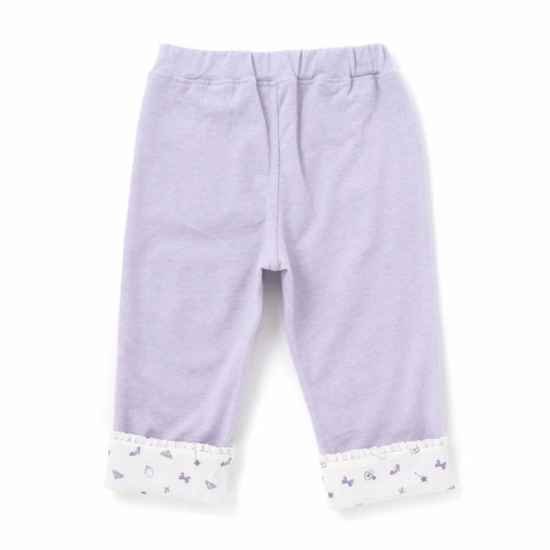SLAP SLIP(スラップスリップ) 「折り返し裾7分丈ストレッチパンツ」(80-120cm) 【メール便送料198円対応】の画像