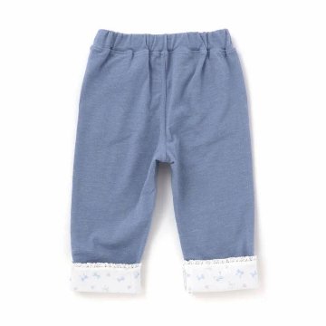SLAP SLIP(スラップスリップ) 「折り返し裾7分丈ストレッチパンツ」(80-120cm) 【メール便送料198円対応】の画像
