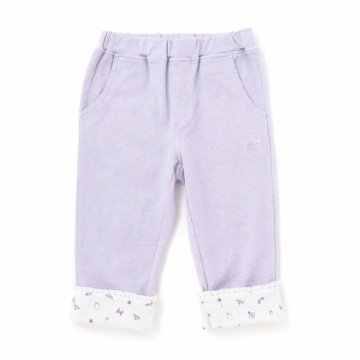 SLAP SLIP(スラップスリップ) 「折り返し裾7分丈ストレッチパンツ」(80-120cm) 【メール便送料198円対応】の画像