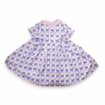 nino「リボン格子プリント前開きワンピース」(90-140cm) の画像