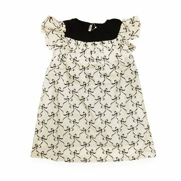 nino「リボンプリント オフショルダーワンピース」(90-150cm) の画像