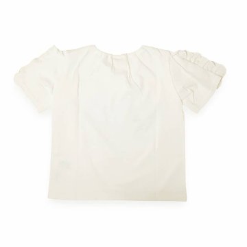 nino「ミントストライプハートねこプリントTシャツ」(90-140cm) 【メール便送料無料】の画像