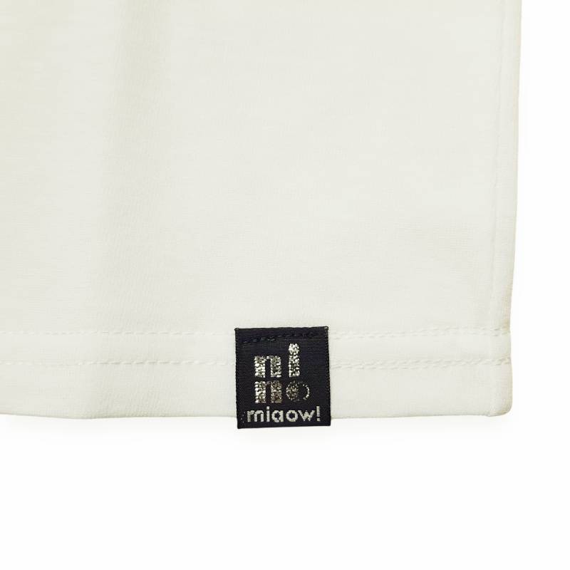 nino「ラベンダーねこプリントフレアースリーブTシャツ」(90-140cm) 【メール便送料無料】の画像