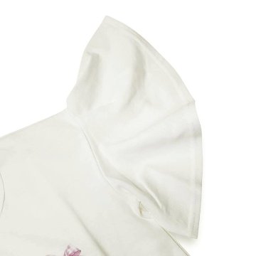 nino「ラベンダーねこプリントフレアースリーブTシャツ」(90-140cm) 【メール便送料無料】の画像