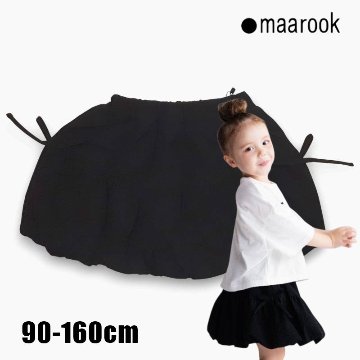 maarook「リボン付きナイロンワッシャーバルーンスカート」(90-160cm)　【メール便送料無料】の画像