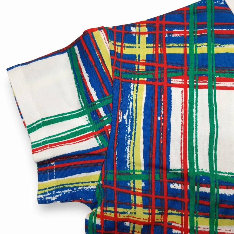 maarook「ブラッシュチェックPT天竺Tシャツ」(90-130cm) 【メール便送料無料】の画像