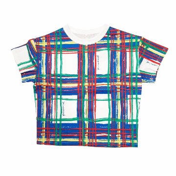 maarook「ブラッシュチェックPT天竺Tシャツ」(90-130cm) 【メール便送料無料】の画像