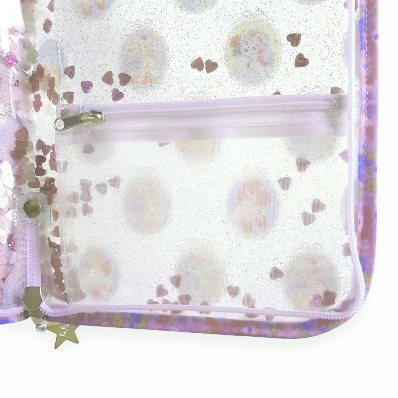 fafa 「POPPY MAY クリアラメPVCダイアリー・母子手帳ケース」（Lサイズ）【メール便送料無料】の画像