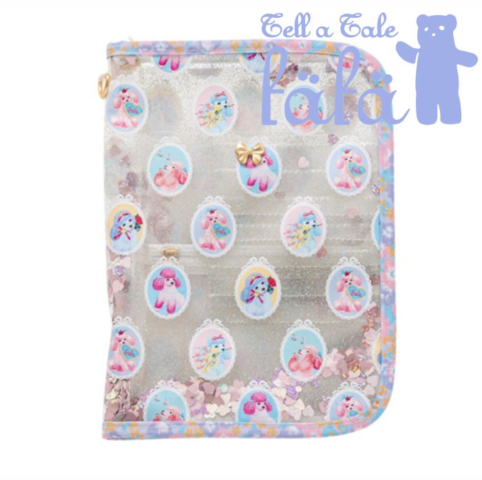 fafa 「POPPY MAY クリアラメPVCダイアリー・母子手帳ケース」（Lサイズ）【メール便送料無料】の画像