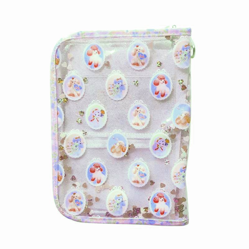 fafa 「POPPY MAY クリアラメPVCダイアリー・母子手帳ケース」（Lサイズ）【メール便送料無料】の画像