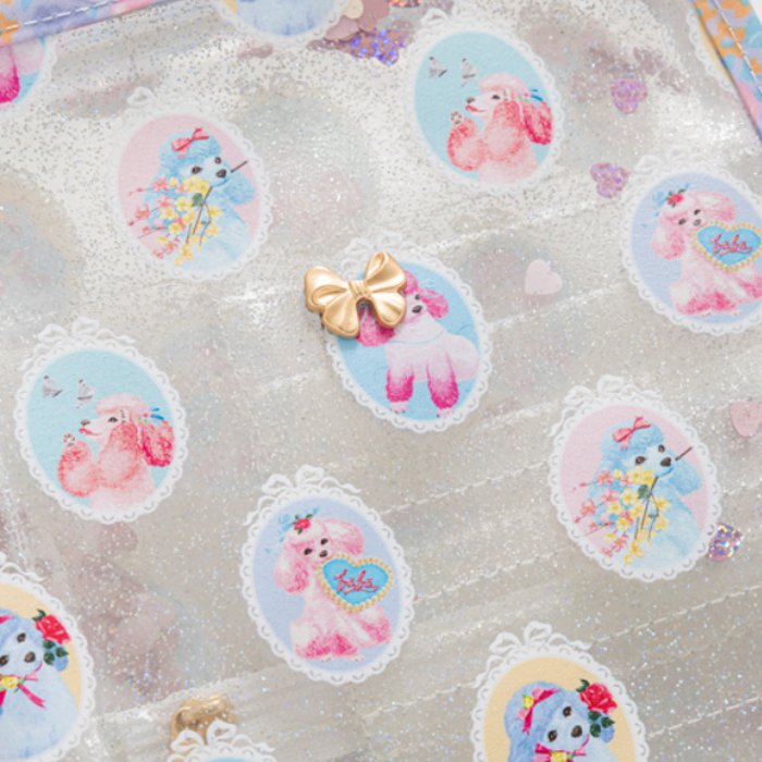 fafa 「POPPY MAY クリアラメPVCダイアリー・母子手帳ケース」（Lサイズ）【メール便送料無料】の画像