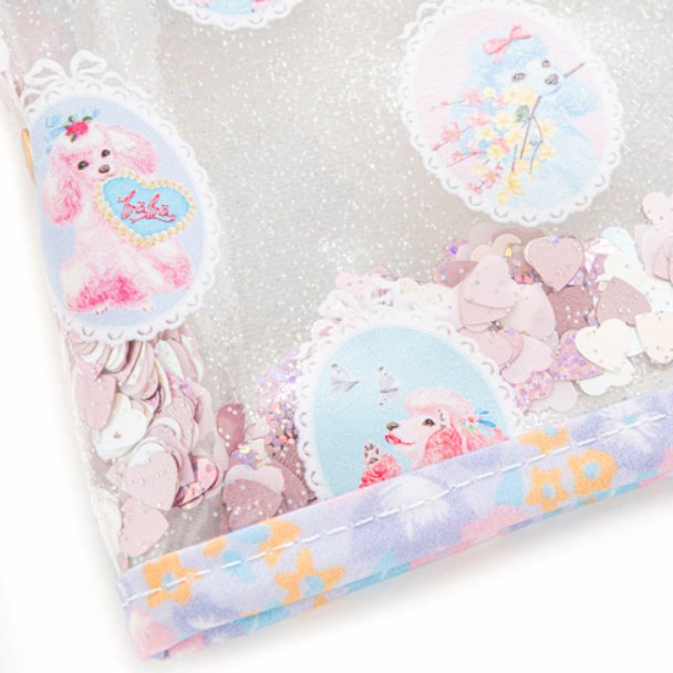 fafa 「POPPY MAY クリアラメPVCダイアリー・母子手帳ケース」（Lサイズ）【メール便送料無料】の画像