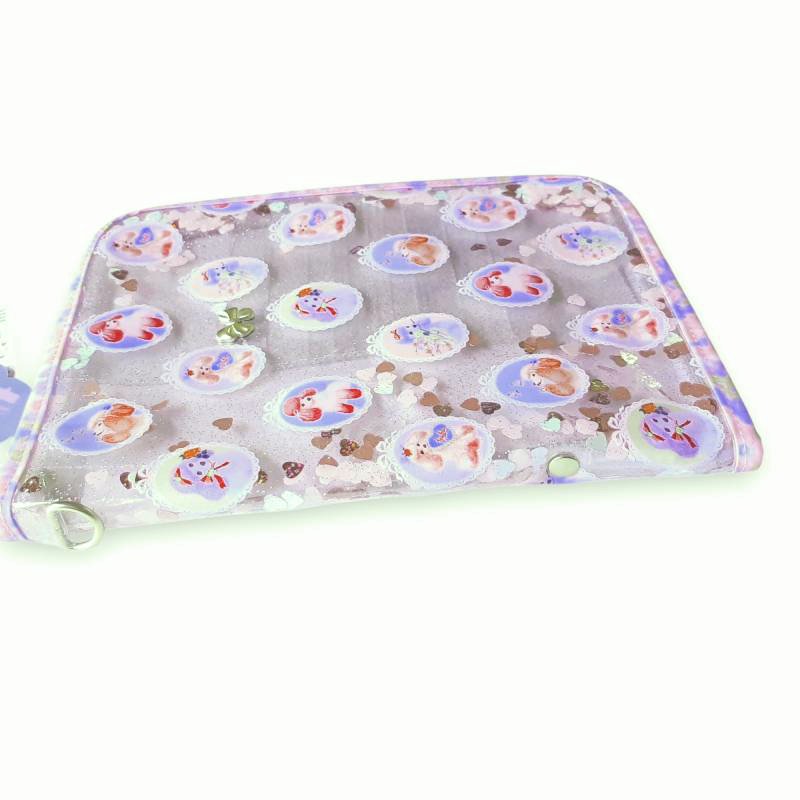 fafa 「POPPY MAY クリアラメPVCダイアリー・母子手帳ケース」（Lサイズ）【メール便送料無料】の画像