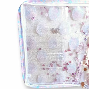 fafa 「POPPY MAY クリアラメPVCダイアリー・母子手帳ケース」（Lサイズ）【メール便送料無料】の画像