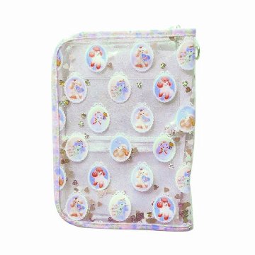 fafa 「POPPY MAY クリアラメPVCダイアリー・母子手帳ケース」（Lサイズ）【メール便送料無料】の画像