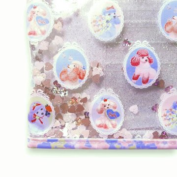 fafa 「POPPY MAY クリアラメPVCダイアリー・母子手帳ケース」（Lサイズ）【メール便送料無料】の画像