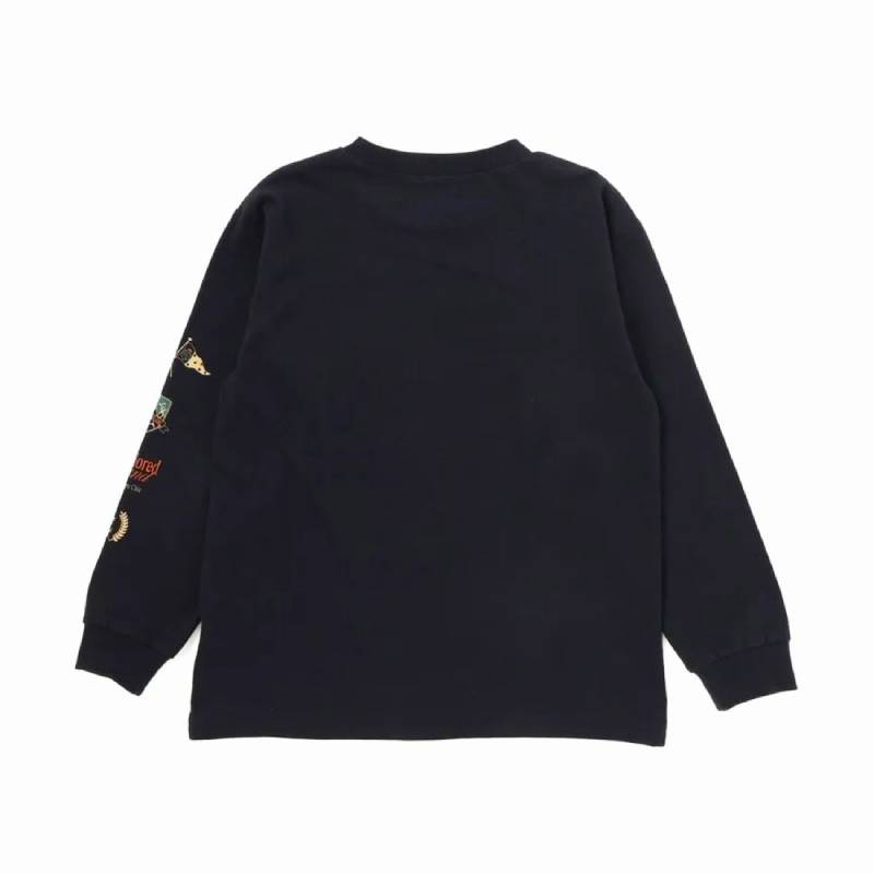 nexchic (ネクシック) 「マルチボーダーTシャツ＋長袖Tシャツセット」(110-150cm)　メール便送料無料の画像