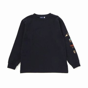 nexchic (ネクシック) 「マルチボーダーTシャツ＋長袖Tシャツセット」(110-150cm)　メール便送料無料の画像