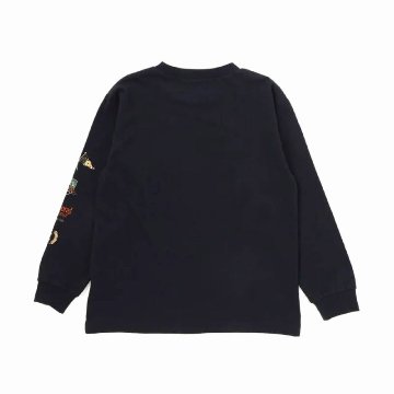 nexchic (ネクシック) 「マルチボーダーTシャツ＋長袖Tシャツセット」(110-150cm)　メール便送料無料の画像