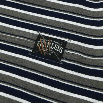 nexchic (ネクシック) 「ビッグシルエット ランダムボーダーTシャツ」(110-150cm)　メール便送料198円対応の画像