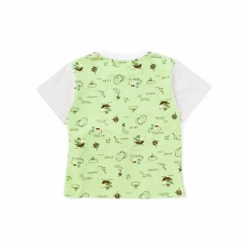 SLAPSLIP ポシェット付き宝島柄Tシャツ(80-130cm)　【メール便送料198円対応】の画像