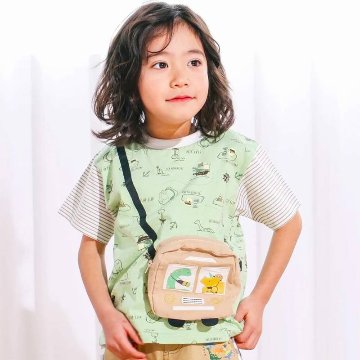 SLAPSLIP ポシェット付き宝島柄Tシャツ(80-130cm)　【メール便送料198円対応】の画像