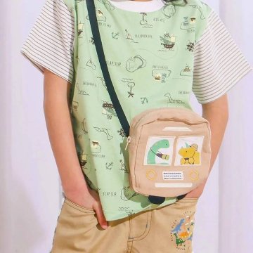 SLAPSLIP ポシェット付き宝島柄Tシャツ(80-130cm)　【メール便送料198円対応】の画像