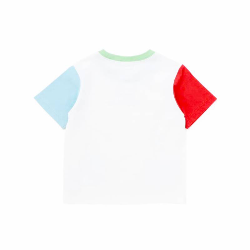 【Eric Carleコラボ】「はらぺこあおむしTシャツ」(80~120cm)　【メール便送料198円対応】の画像