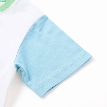 【Eric Carleコラボ】「はらぺこあおむしTシャツ」(80~120cm)　【メール便送料198円対応】の画像
