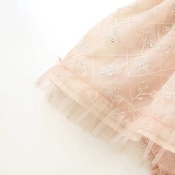 SLAP SLIP baby (スラップスリップ) 「 フラワー刺繍チュールビスチェ風ドッキングカバーオール」(70-80cm)  メール便対応可の画像