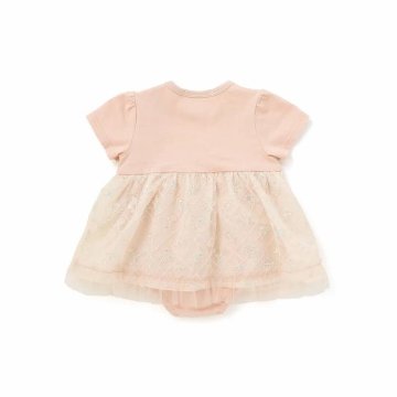 SLAP SLIP baby (スラップスリップ) 「 フラワー刺繍チュールビスチェ風ドッキングカバーオール」(70-80cm)  メール便対応可の画像