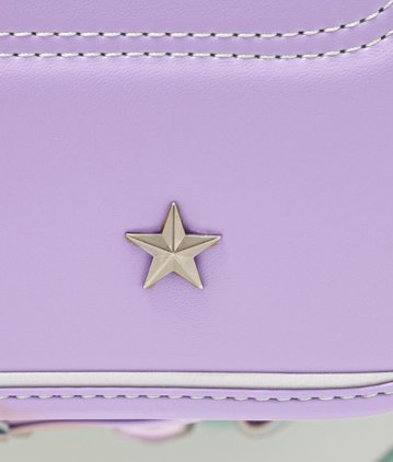 fafaランドセル2027年「クラリーノ キューブ型 POWDEW LAVENDER ✕ MINT GREEN」 【当店だけのオリジナルダブル特典付】の画像